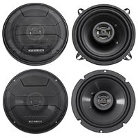 5.25" + 6.5" Hifonics Front + Rear Speaker Replacement For 02-05 Hyundai Accent