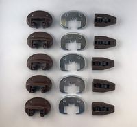 Kenlin Lot of 5 Sets of Enhanced Commercial Style Kenlin Rite-Trak II Model #168 (Drawer Stop with Roller) ...