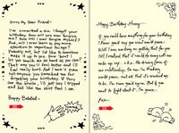 Quiplip Handwritten Yours Truly Birthday Cards, 6-Pack (YT07096PCK)