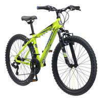 Mongoose Mech Mountain Bike, 24-Inch Wheels, Bright Green