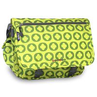 J World New York Terry Messenger Bag, Lime Logo, One Size