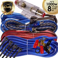 Complete 1000W Gravity 8 Gauge Amplifier Installation Wiring Kit Amp PK3 8 Ga Blue - For Installer and DIY Hobbyist - Perfect for Car/Truck/Motorcycle/RV/ATV