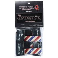 Killer-Q Guitar Cable Organizer System - The Groupie Cord Keeper Tie Solution For Instruments, Audio Equipment - Patriot, 4 Pack