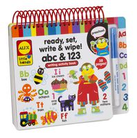 Alex Little Hands Ready Set Write and Wipe! ABC and 123 Kids Toddler Art and Craft Activity