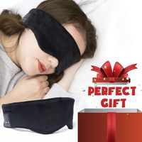 Bluetooth Sleeping Eye Mask | Sleep Headphones, CAHU Wireless Bluetooth Headphones Music Travel Sleeping Headset 5.0 Bluetooth Handsfree Sleep Eye Shades Built-in Speakers Microphone Washable.
