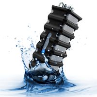 Portable Wireless Bluetooth Speaker by GOgroove - IPX4 Water Resistant , Durable Shock Absorbing Silicone , USB Rechargable , Integrated Microphone with Heavy Duty Carrying Clip - Ultra Tough Design