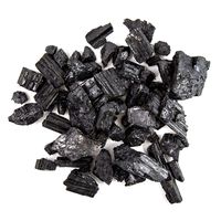1 lb Rough Black Tourmaline Crystals Chips - Raw Natural Black Tourmaline Stones Bulk - Crystal Healing - Cabbing Cutting Lapidary Tumbling and Polishing