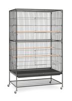 Prevue Hendryx F050 Pet Products Wrought Iron Flight Cage, X-Large, Hammertone Black