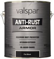 Valspar 21826G Flat Black Enamel - 1 Gallon