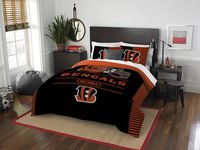 NFL Cincinnati Bengals Draft Full/Queen Comforter and 2 Sham Set