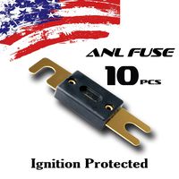 10 Pack 200 AMP Gold ANL Fuse 200A Car Truck Boat Marine RV
