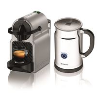 Nespresso A+D40-US-SI-NE Inissia C40 Silver Bundle, Silver (Discontinued Model)