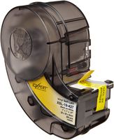 Brady XSL-19-427 Idxpert 1" Height, 1" Width, B-427 Self-Laminating Vinyl, Black On White And Translucent Color Label (250 Per Cartridge)
