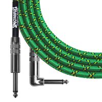 Spectraflex Original Series Right Angle Instrument Cable, 6 Foot, Green