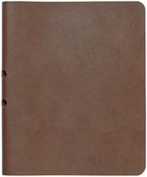 C.R. Gibson Refillable Medium Brown Leather Journal, 160 Pages, 5.5" W x 7.5" L