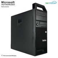 2018 Lenovo Think Station S30 Gaming Tower Intel XEON E5-1620 up to 3.8GHz, 16G DDR3, 512G SSD+3T, DVD, DP Port, USB 3.0, Quadro K4000 Graphics, Windows 10 Professional 64 Bit (Renewed)
