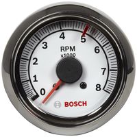 Actron Bosch SP0F000027 Sport II 2-5/8" Tachometer (White Dial Face, Chrome Bezel)