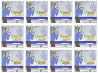 3dRose Halloween - Zombie Restaurant Warnings - Greeting Cards, 6 x 6", Set of 12 (gc_3805_2)