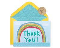 Papyrus Thank You Cards with Envelopes, Rainbow (12-Count)