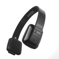 AUDIOJETS Ultra Comfort Bluetooth Wireless Sport Headphones with 8-Hour Battery Life, Built-in Mic, Noise Cancelling, Sweatproof Workout Design (Black)