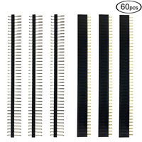 60pcs Male and Female Pin Headers for Arduino Connector Prototype Shield by DEPEPE