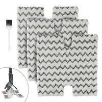 MXZONE Replacement Microfiber Steam Mop Cleaning Pads for Shark Steam Pocket Mops S3500 Series S3550 S3501 S3601 S3601D S3901 S3801 S3801CO(White) (S3973)