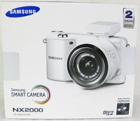 Samsung NX2000 Mirrorless Digital Camera with 20-50mm f/3.5-5.6 Lens (White) (International Model)