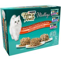Purina Fancy Feast Wet Cat Food Variety Pack, Medleys White Meat Chicken in Sauce Collection - (12) 3 oz. Cans