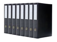 Bindertek 3-Ring 2-Inch Premium Linen Textured Legal Binder 8-Pack, For 8.5 x 14 Paper, Black (3LGSPACK-BK)