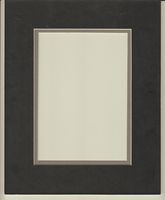 Pack of 5 11x14 Black & Grey Double Picture Mats Cut for 8x10 Pictures