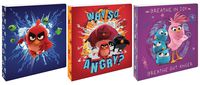 Angry Birds Vinyl 1.5 Inch 3 Ring Loose Leaf Binder, Holds up to 300 Sheets, 8 Pack, Assorted Graphic Designs (07276)