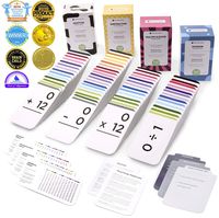681 Math ADDITION, SUBTRACTION, MULTIPLICATION and DIVISION FLASH CARDS | Bundle Kit with Full Box Sets | All Facts Color Coded | Best for Kids in Kindergarten, 1ST, 2ND, 3RD, 4TH, 5TH and 6TH Grade