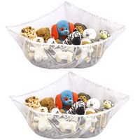 STS 523801 Jumbo Mesh Toy Net -Expands Up to 55 Inches, White, 2 Pack