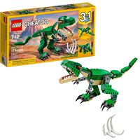 LEGO Creator Mighty Dinosaurs 31058 Build It Yourself Dinosaur Set, Create a Pterodactyl, Triceratop and T Rex Toy  (174 Pieces)