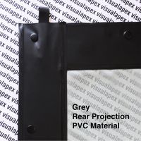 Visual Apex 120" (Dual) Rear Projection Screen Material, Front Projection viewable, 16:9-4k/8k, HD, 3D, HDR - PVC Replacement Screen Fabric for Visual Apex Indoor/Outdoor Projection Screen only