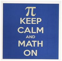 3dRose Greeting Cards, Keep Calm and Math On. Teachers. Professors. Mathematician, Set of 6 (gc_159554_1)