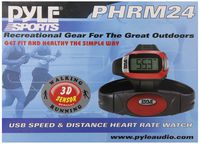 Smart Fitness Heart Rate Monitor - Digital Sports Wrist Watch Activity Exercise Running HR Tracker w/ Chest Belt Strap, USB Link, Pedometer, LED Backlight, Alarm, For Men and Women - Pyle PHRM24