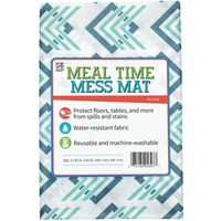 S&T Inc. STS Baby 539701 Water Resistant, Machine Washable Meal Time Mess Mat - 42" X 42", Print, Arrows