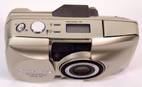 Olympus Stylus Epic Zoom 170 Deluxe QD Quartz Date 35mm Film Flash Point & Shoot Camera with Olympus ED Lens Multi-AF ZOOM 38-170mm 35mm Film Camera (Gold Color Version)