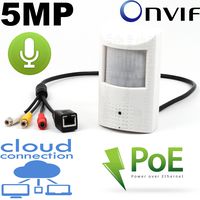 Urban Security Group 5MP HD IP PoE Hidden Spy Covert Security Camera : 2.8mm Wide Angle Lens, 48x 940nm Invisible IR LEDs, ONVIF, IR Cut Filter, PIR Motion Detector Sensor Form Factor