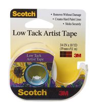 Scotch Artist Tape, 3/4-Inch x 10-Yards, Low Tack (FA2020)
