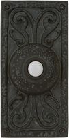 Craftmade PB3037-WB Designer Surface Mount Lighted Doorbell LED Push Button, Weathered Black (5.25"H x 2.63"W)