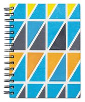 Mr. Ellie Pooh Fair Trade Mave Triangle Designed Wirebound Notebook Journal Sketch Book