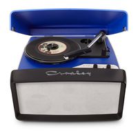 Crosley CR6010A-BL 3-Speed Collegiate Portable USB-Enabled Turntable - Blue