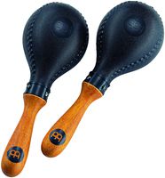 Meinl Percussion, Standard Size with ABS Plastic Shells and Wooden Handles-NOT MADE IN CHINA-for Live Performances and Recording Sessions, 2-YEAR WARRANTY, Concert Maracas (PM2BK)