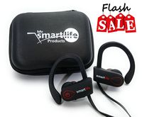 Wireless Bluetooth Headphones Mic Premium Bass HD Stereo Earphones Noise Cancelling IPX7 Waterproof Earbuds iPhone Samsung iOS Android 4.1 Headset Running Sports Gym Workout by My Smart Life Product