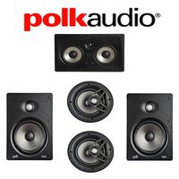 Polk Audio V85 Vanishing Series 5.0 in-Wall/in-Ceiling Home Theater System (V85 + V80 + 255C-RT)
