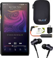 FiiO M11 HiFi Lossless Music Player with Bluetooth 4.2 Connectivity Bundle with 1MORE Piston Fit E1009 Earphones, Silicon Power 32GB Class 10 MicroSD Card, Blucoil USB Charger, and Earbud Case