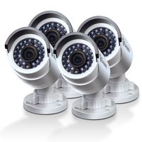 Swann 4X 3MP 835 IP Bullet 3MP Cameras Bullet Camera, White (CONHD-B3MPB4-US)