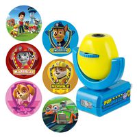 Projectables 30605 Paw Patrol 6-Image LED Plug-In Night Light, Yellow and Blue, Light Sensing, Auto On/Off, Projects Six Different Nickelodeon Paw Patrol Images Onto Wall or Ceiling